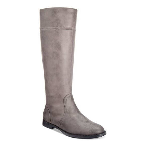 BELLA VITA Shoes - BELLA VITA Womens Gray Cushioned Rebecca Ii Round Toe Zip-Up Boots Shoes 6.5